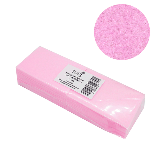 Fusselfreie Tücher TUFI profi PREMIUM rosa dichte 4х6 cm 70 St. (104167)