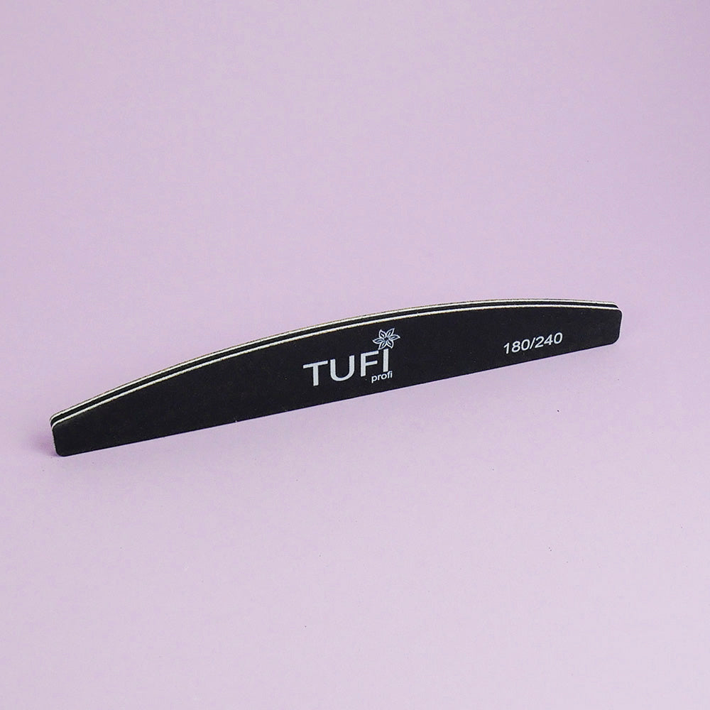 Nagelfeile TUFI profi PREMIUM schwarz gebogen 17,8 cm 25 Stück