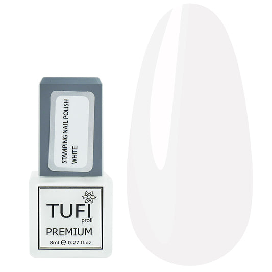 Stempellack TUFI profi PREMIUM Stamping Weiß 8 ml (0295876)