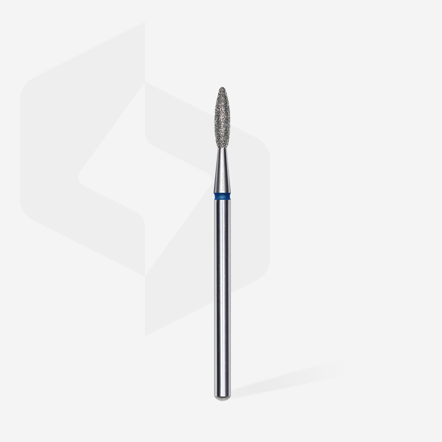 Staleks Diamant-Fräser, „Flamme“, blau, Kopfdurchmesser 2,1 mm/ Arbeitsteil 8 mm