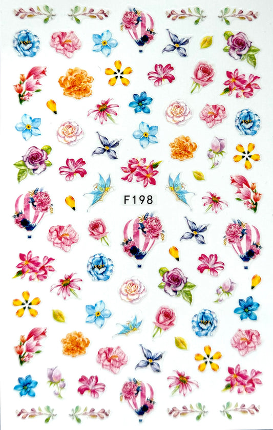 Nailart Sticker 1x Blume