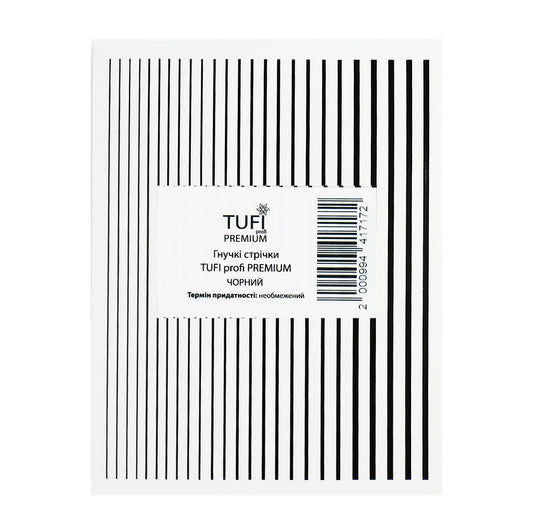 3D Black Stripes TUFI profi PREMIUM Schwarz (0121125)