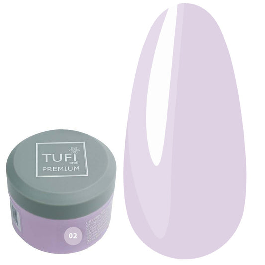 UV Gel für Verlängerung TUFI profi PREMIUM Builder Gel 02 Milky Pink