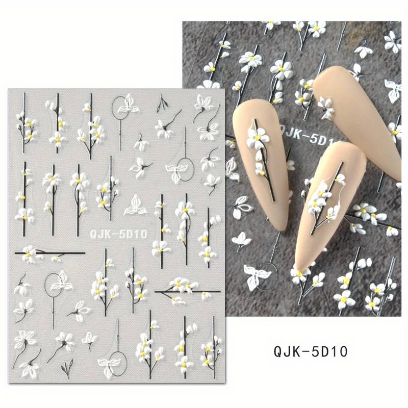 Nailart Sticker 3D 1x Blumen