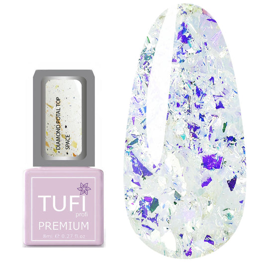 Top TUFI profi PREMIUM Diamond Potal Top mit Soft-Foil und Schimmer Weltraum 8 ml (0125767)