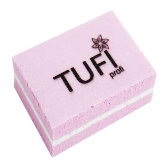 Buffer TUFI profi PREMIUM mini rosa 100/180 Grit 1 Stück (0122162)