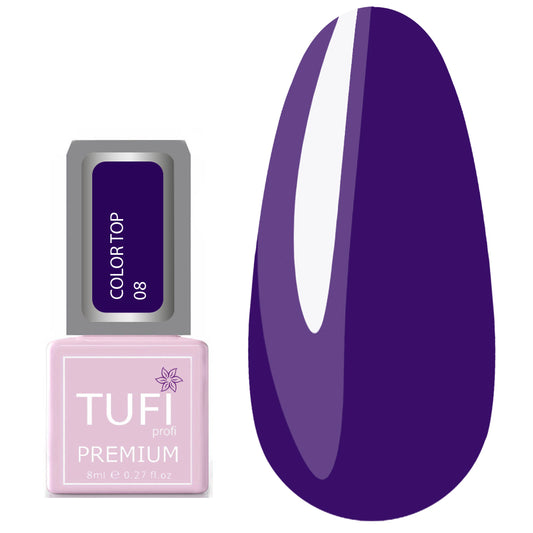 Farbiges Top TUFI profi PREMIUM Color Top 08 Ultraviolett 8 ml (0123410)