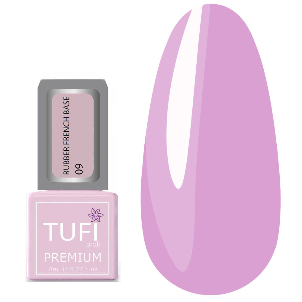 Gummibase TUFI profi PREMIUM Rubber French Base 009 kalte Rose 8 ml (0123395)