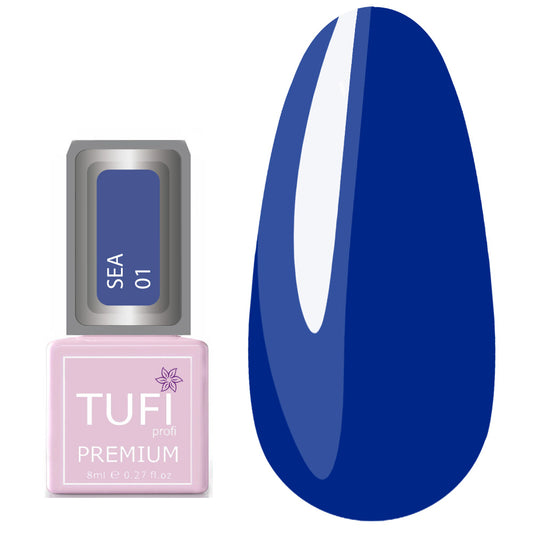 Gellack TUFI profi PREMIUM Sea 01 leuchtend-blau 8 ml (0102601)
